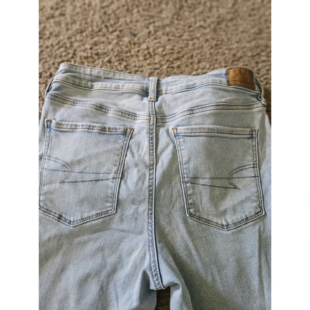 American Eagle Outfitters Women’s Skinny Jeans Light Wash Blue Denim 5-Pocket